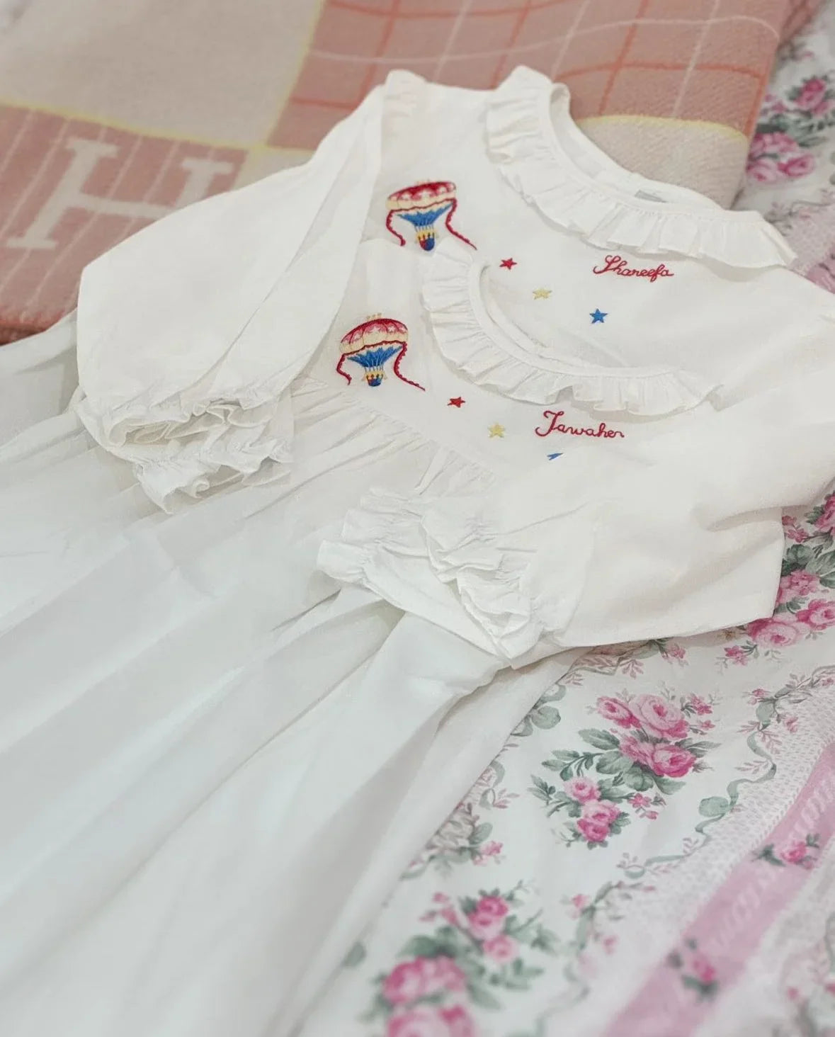 Category Girls’ Nightgown, classic nightwear for children, hand embroidered nightgowns for little princesses